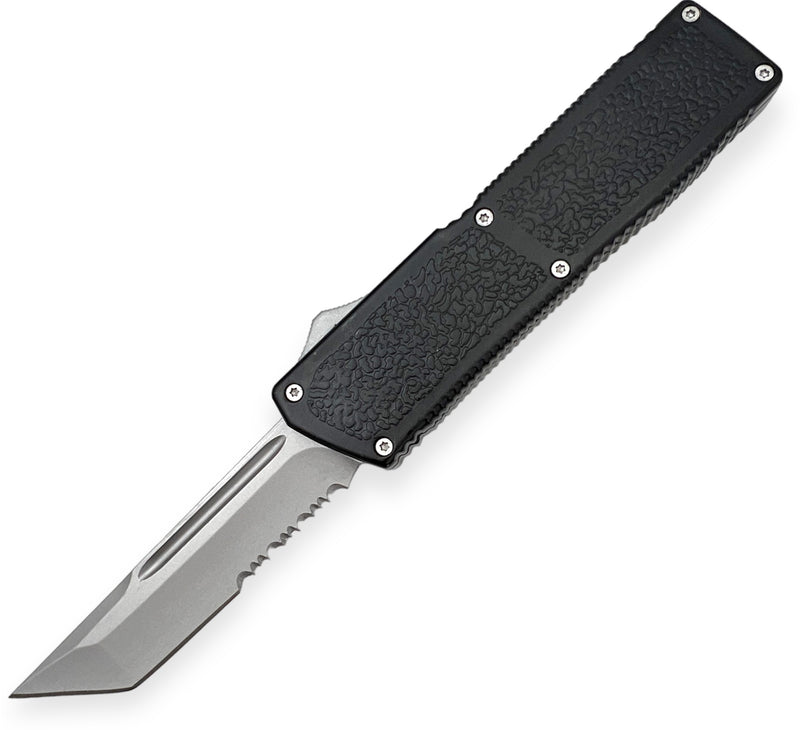 Lighting OTF Knife Black Tanto Blade case