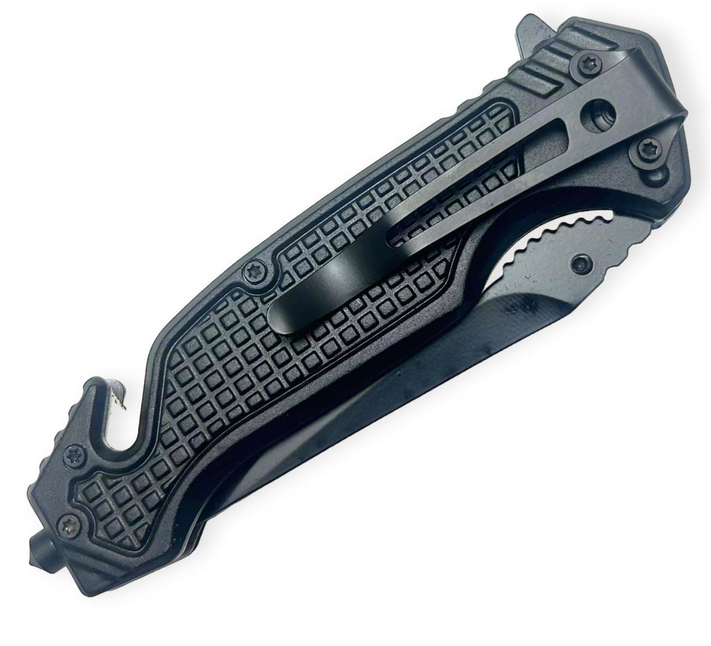 Tiger Usa® Spring Assisted Knife Black