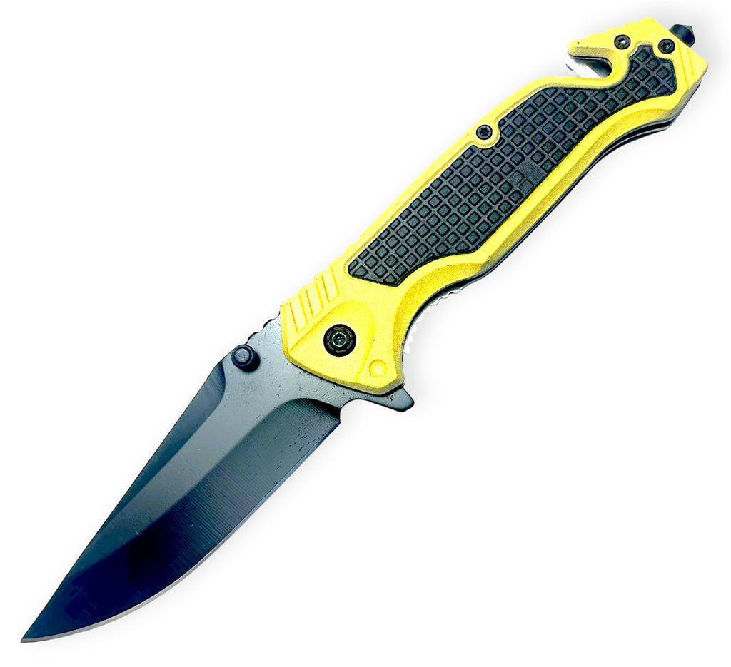 Tiger Usa® Spring Assisted Knife Yellow
