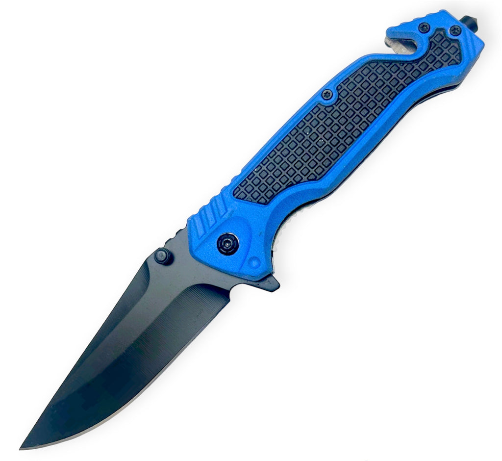 Tiger Usa® Spring Assisted Knife Blue