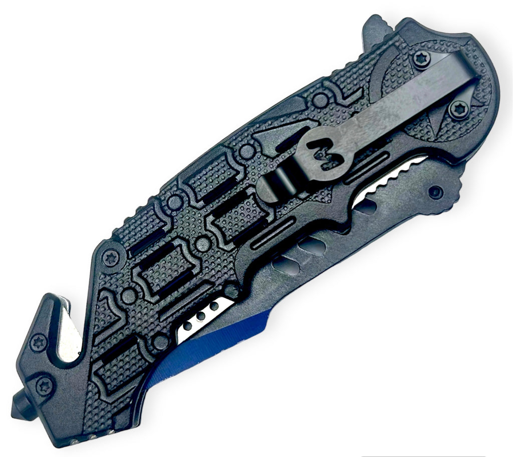 Tiger Usa® Spring Assisted Knife Blue