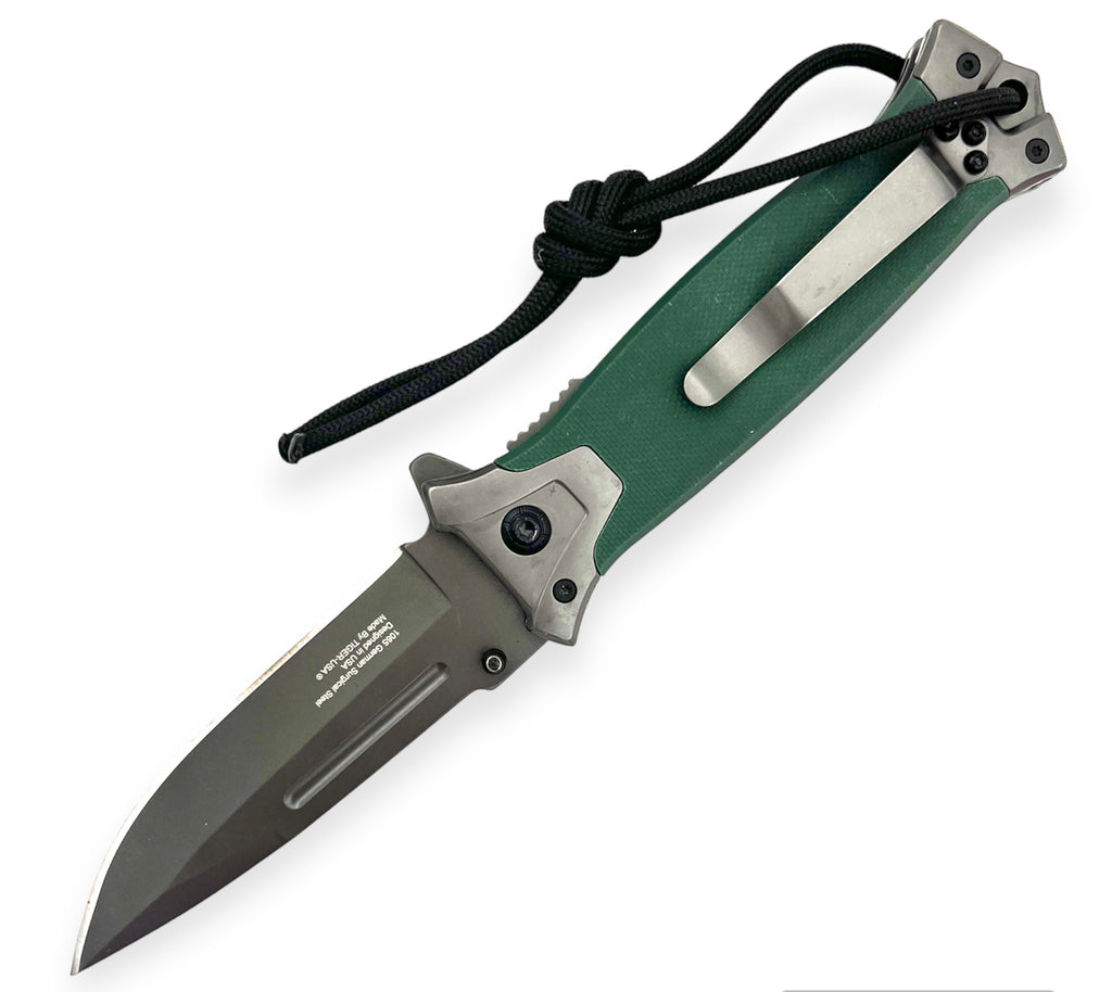 Tiger-USA®Dark Green Folding Knife