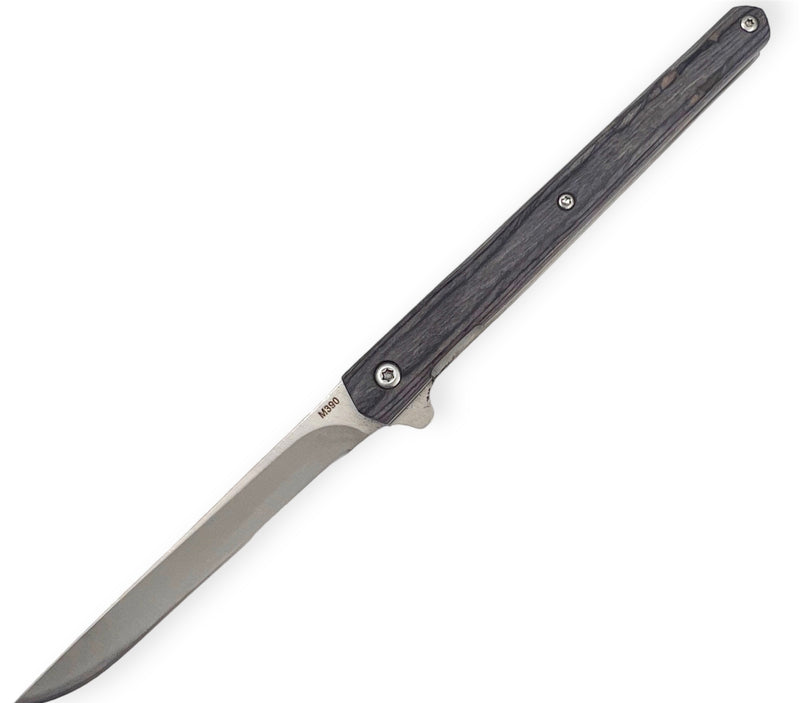 Folding Knife  Blade M-390 Steel Black   DROP  POINT BLADE