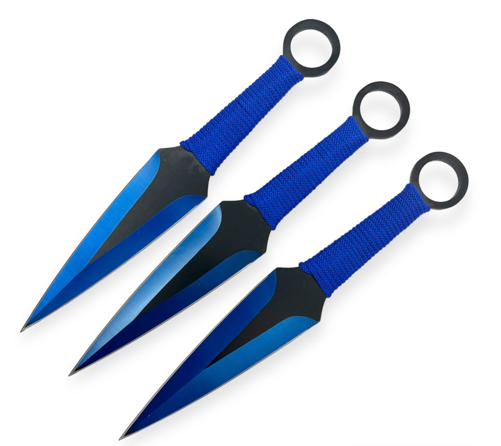 3 PC Throwing knives Blue