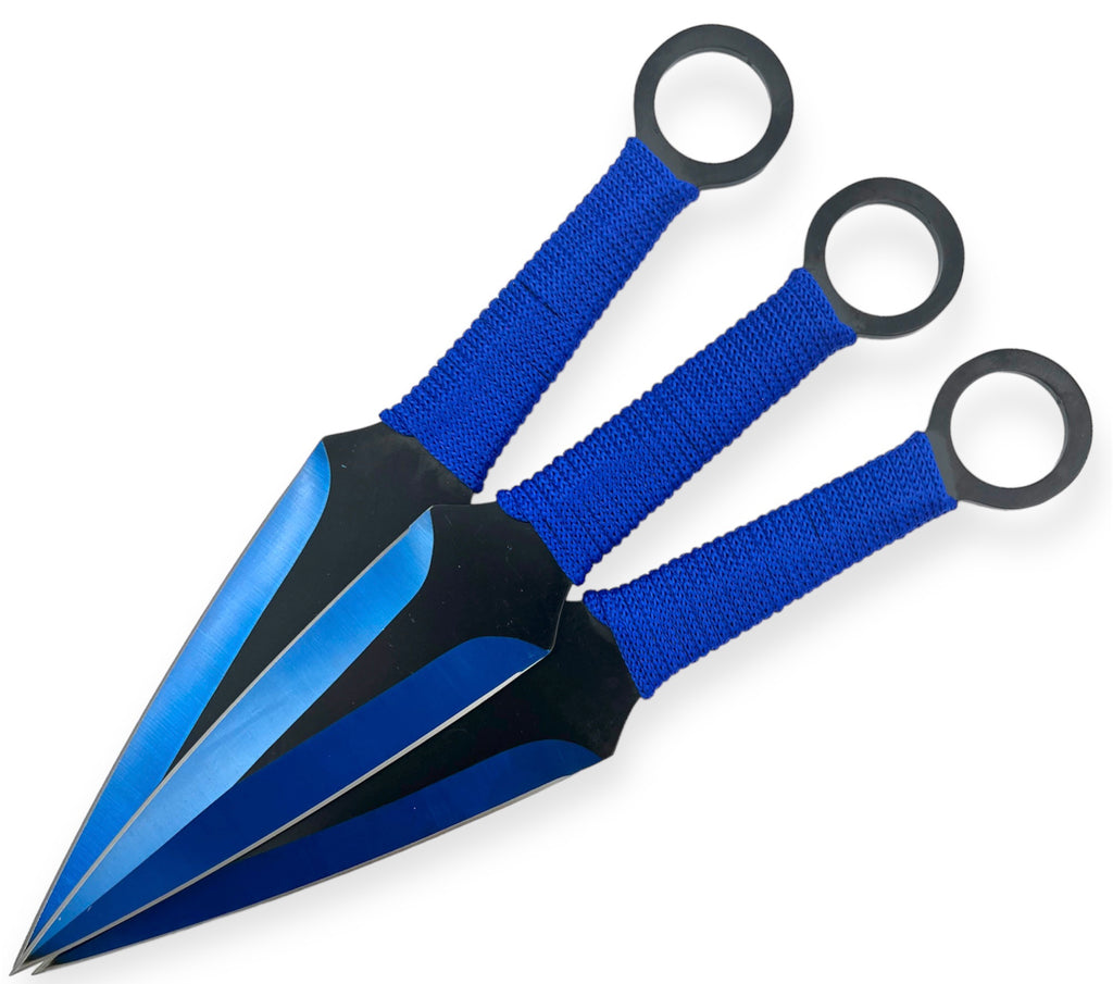 3 PC Throwing knives Blue