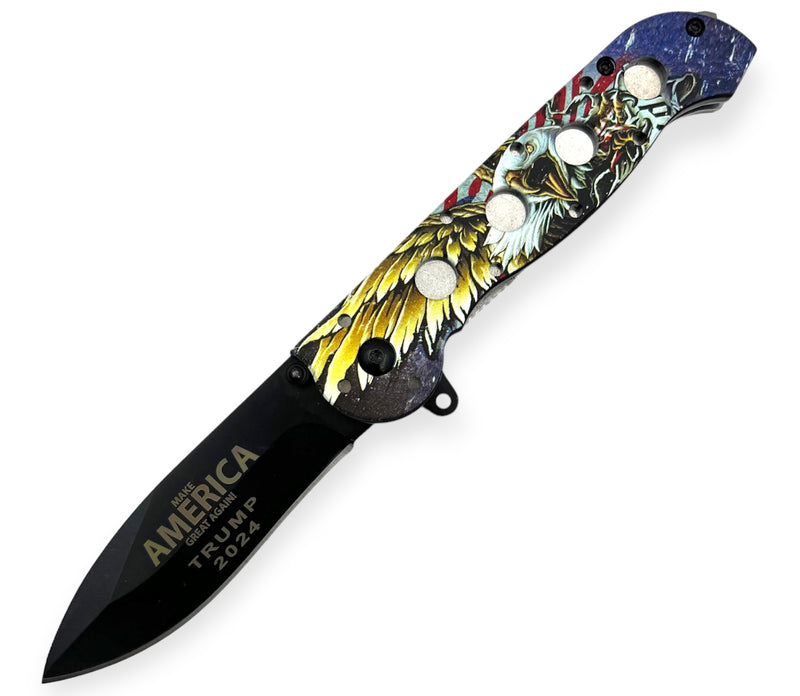 Tiger Usa® Spring Assisted Knife EAGLE Trump 2024