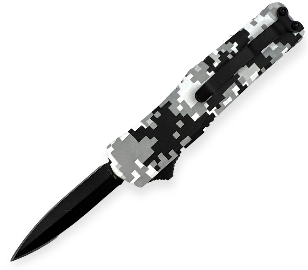 OTF Automatic Knife Drop Point - Carbon Fiber