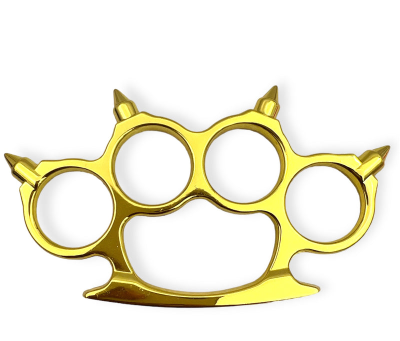 Heavy Duty Metal Buckle Paperweight spikes Gold