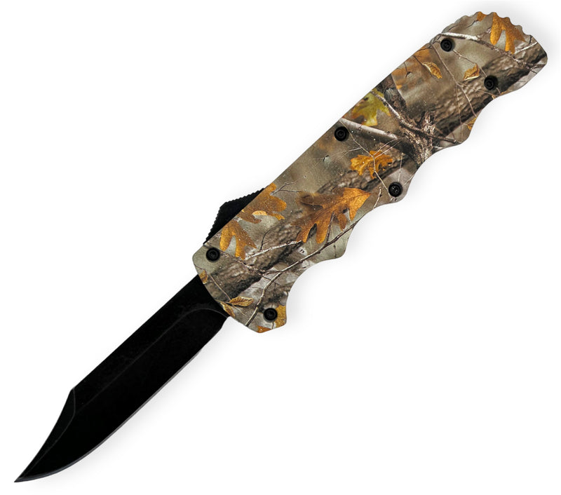 OTF Knife Drop Point Hunting Camo D2