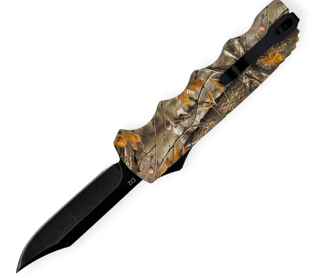 OTF Knife Drop Point Hunting Camo D2