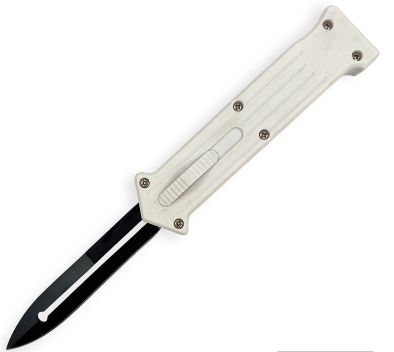 Clown OTF knife  ABS unbreakable plastic Handle (White)