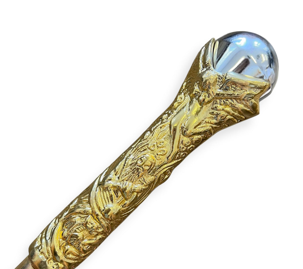 DOZEN 12 PC Lightbearer Harem Vintage Antique Walking Cane Stick Hidden Sword GOLD