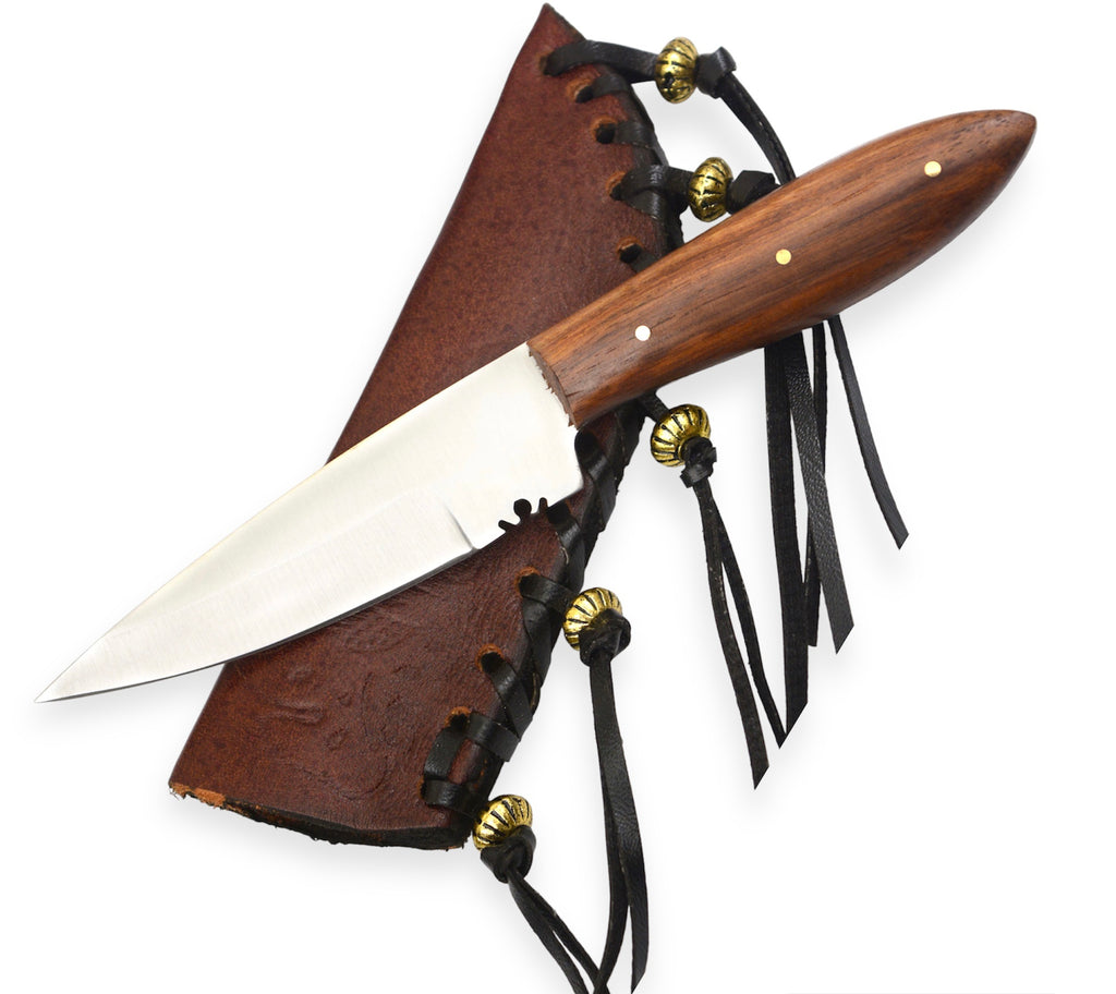 6.5 inch Hunting Knife Set W. Leather Case