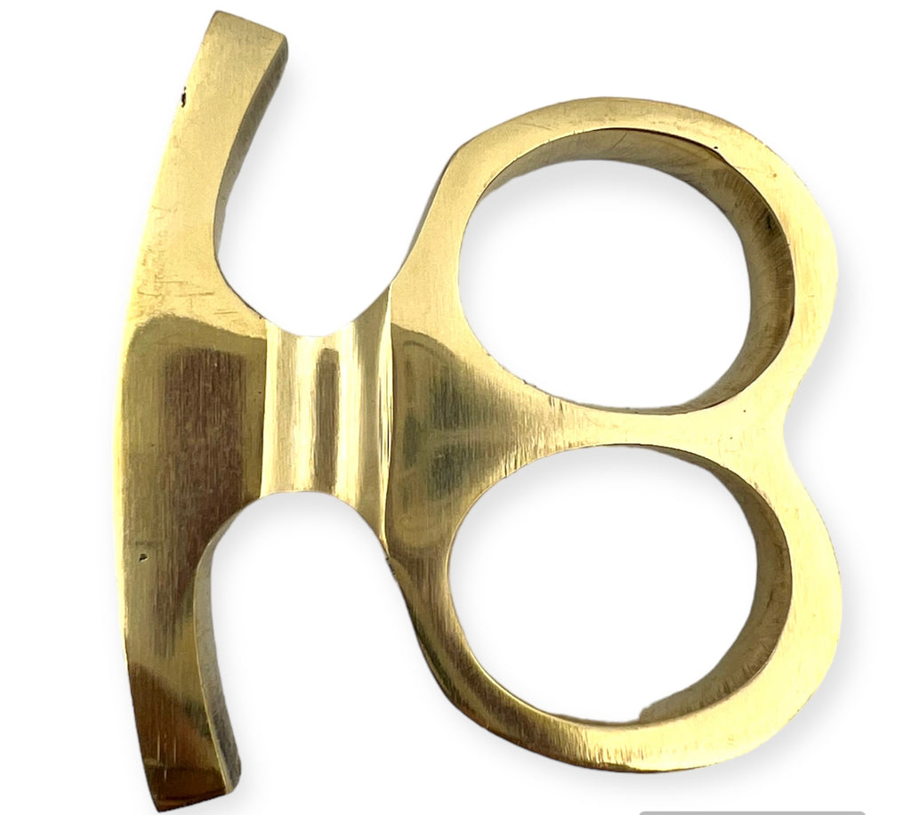 Solid Heavy Real Brass Knuckles 2 Fingers