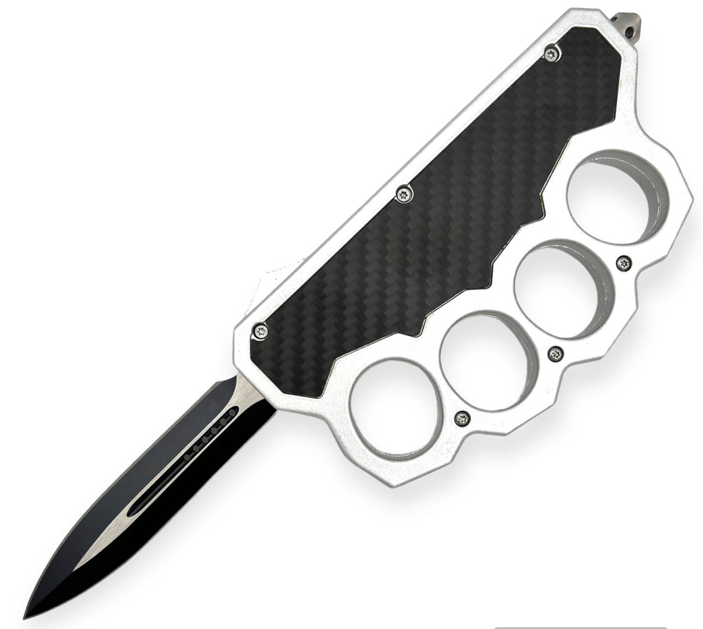 OTF Knukle Knife Drop Point Blade Grey