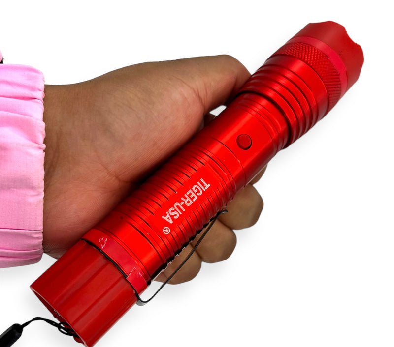 Tiger-USA Xtreme® 100 Mill  V Stun Gun Flashlight (RED)