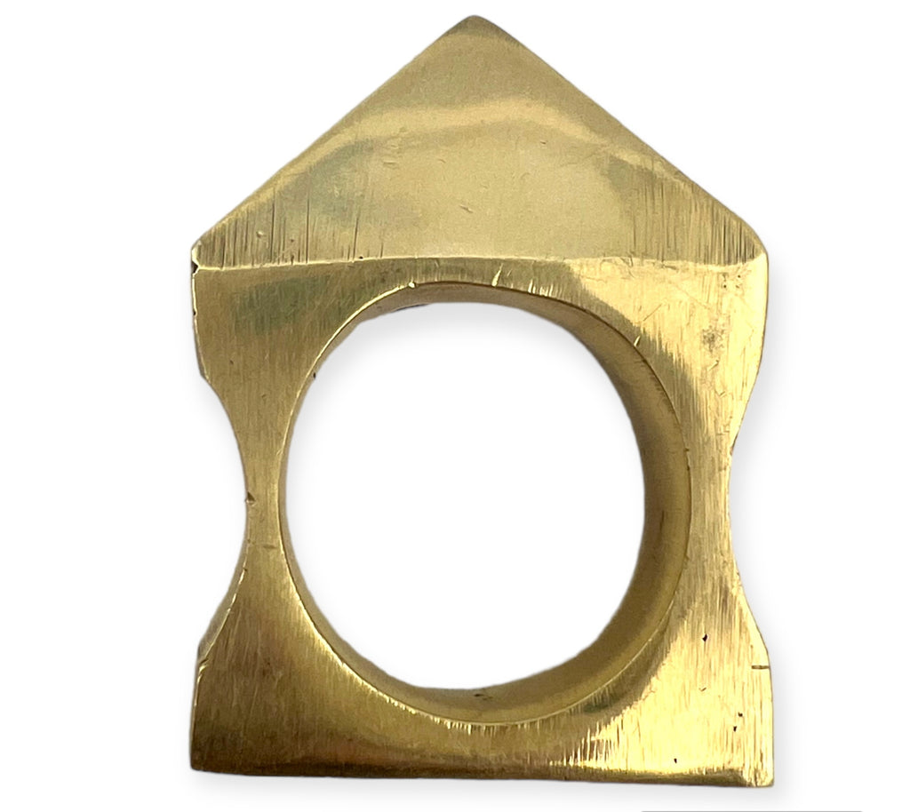 Solid Heavy Real Brass Knuckles Spike 1 Finger