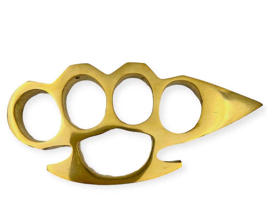 Real Brass Knuckles 4 Fingers Spike