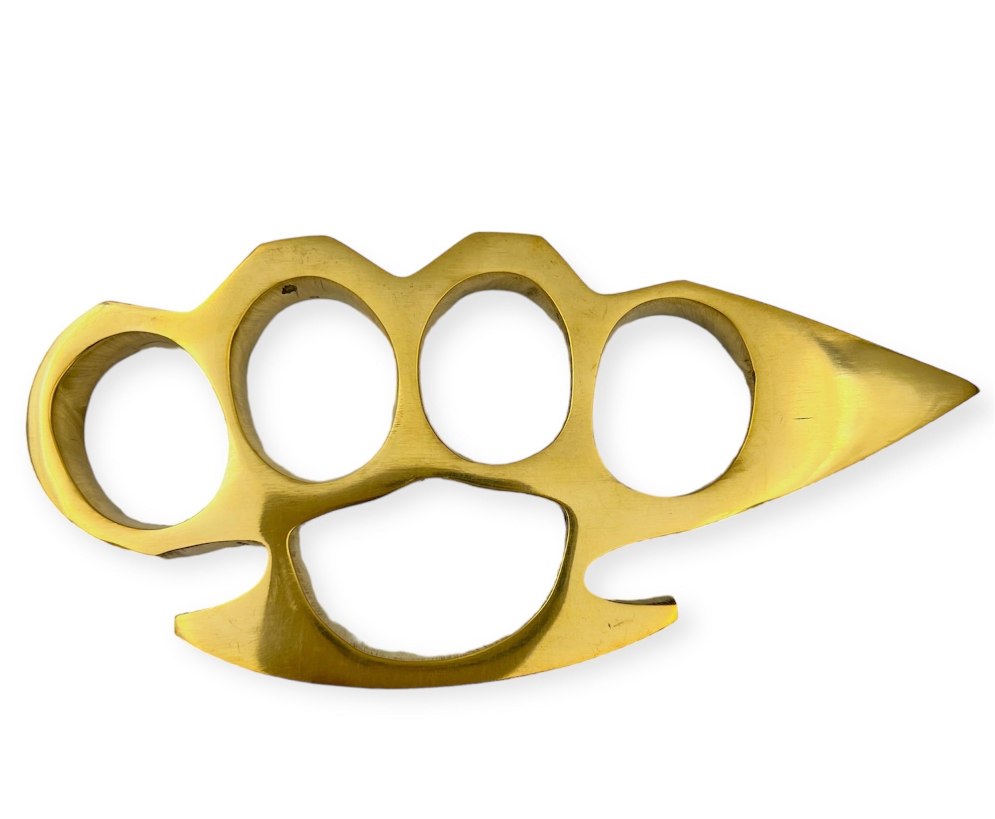 Real Brass Knuckles 4 Fingers Spike – Panther Wholesale