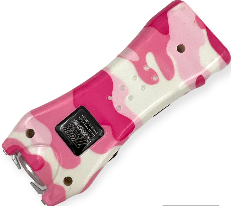 125 Million Mighty Warrior Stun Gun with 200 Lumens Flashlight PINK CAMO