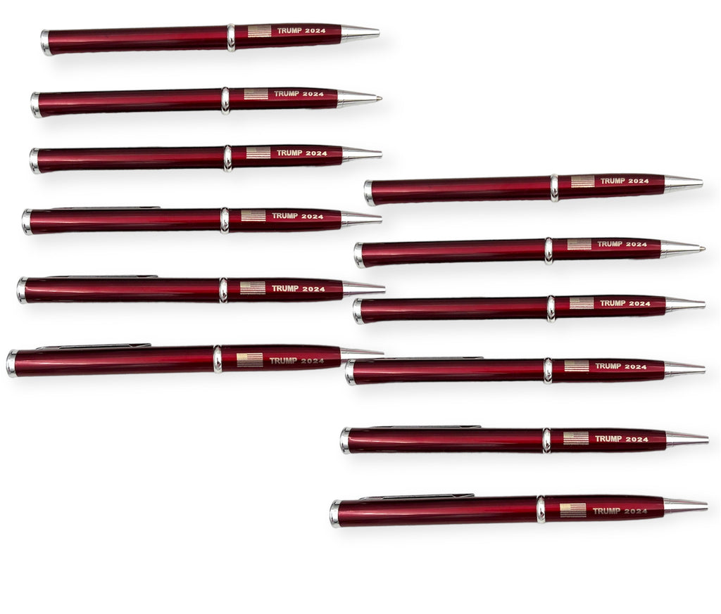 Pen Knife 12 PIECES Set - Red  TRUMP 2024