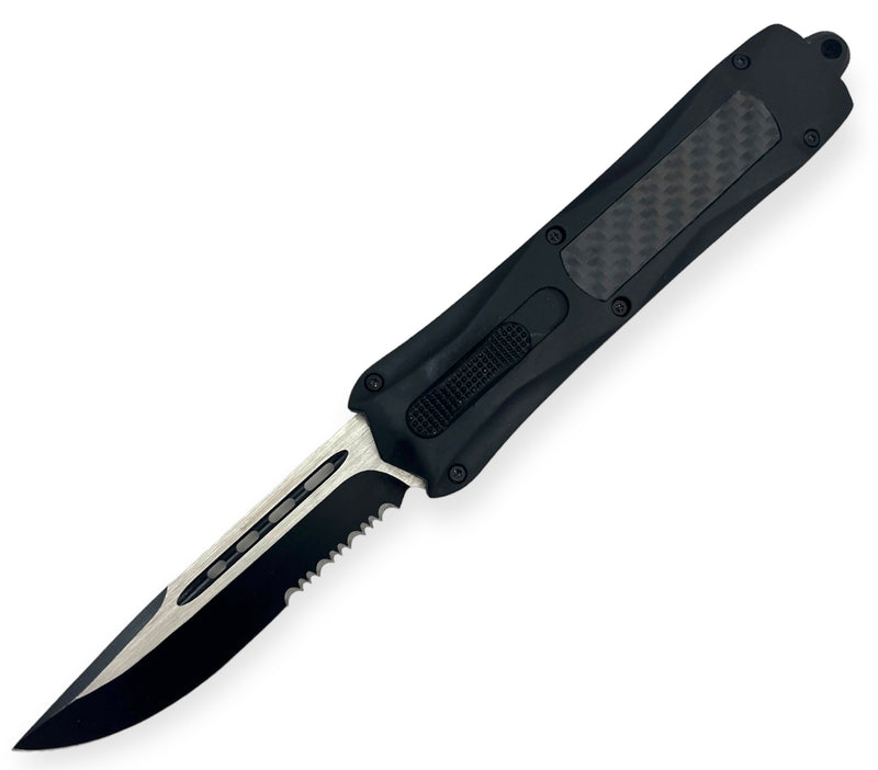 9.0'' Tactical OTF & Black Drop Point