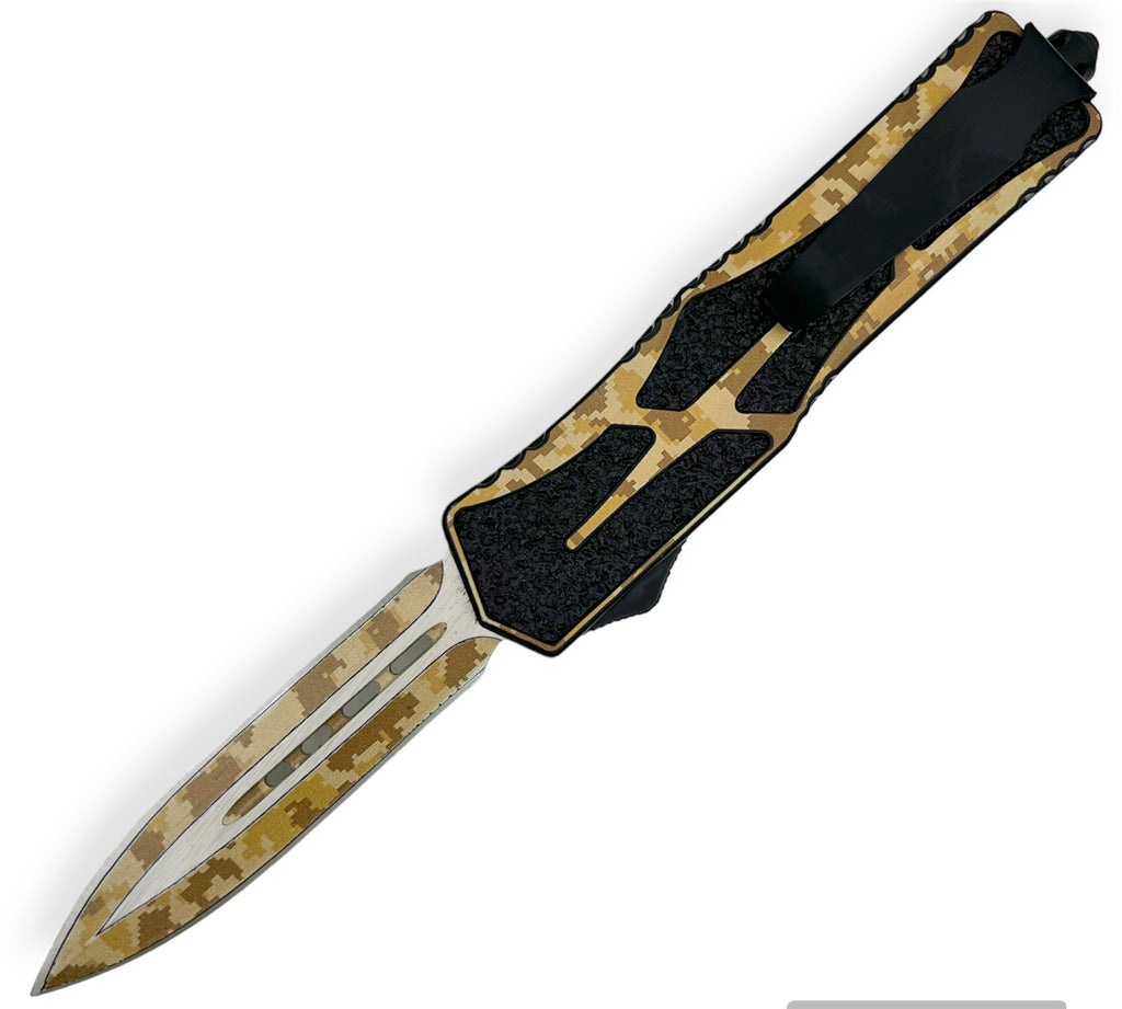 9.0'' Tactical OTF Brown Camo Drop Point