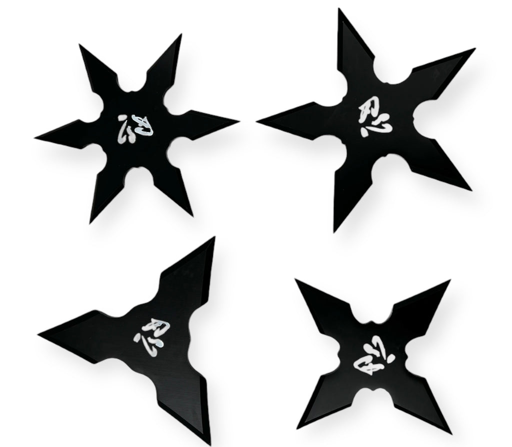 Tiger Usa® 3 Pc Throwing Stars W CASE Black