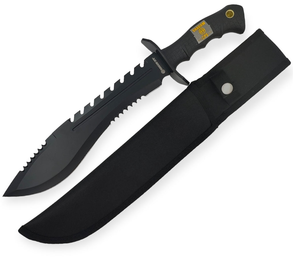 Shadow Ops® Tactical Knife  Black Green Handle
