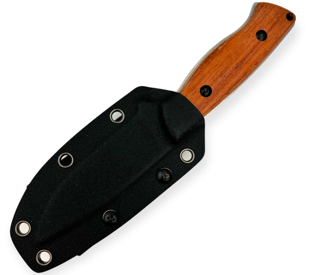 Tiger-USA® Drop Point Wood Handle W Kydex Sheath