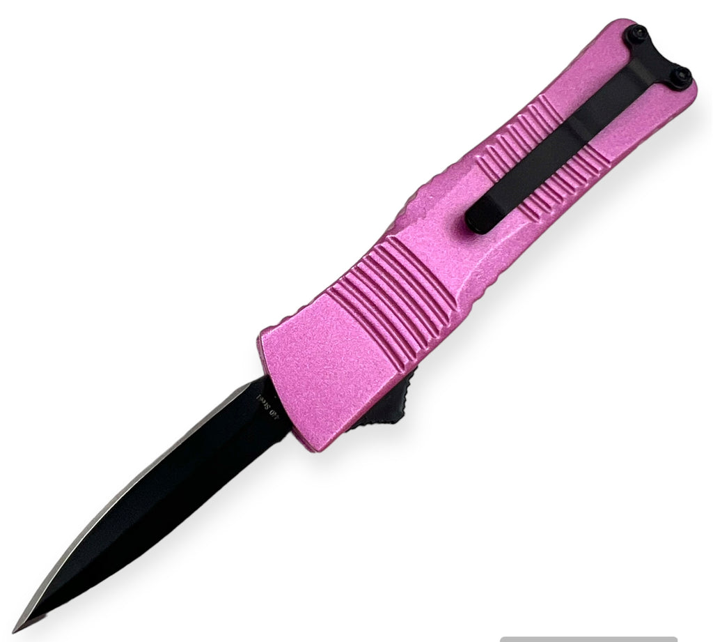 5.0 INC Automatic Knife Drop Point   (Pink)