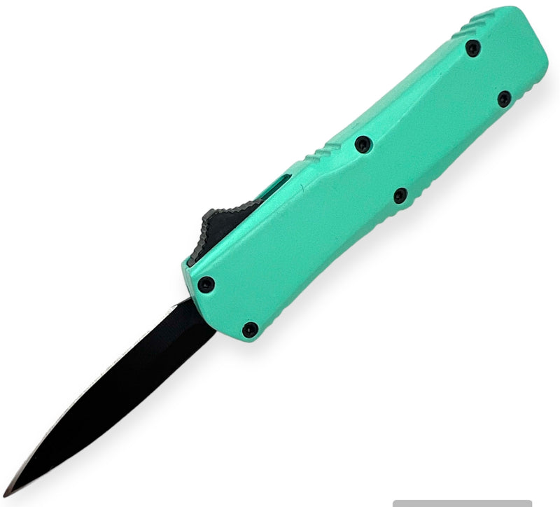 OTF Automatic Knife Drop Point  -(Teal  )