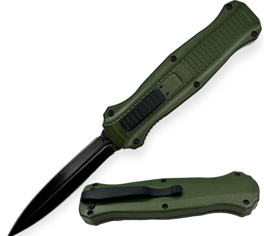 OTF Knife Double Side Green