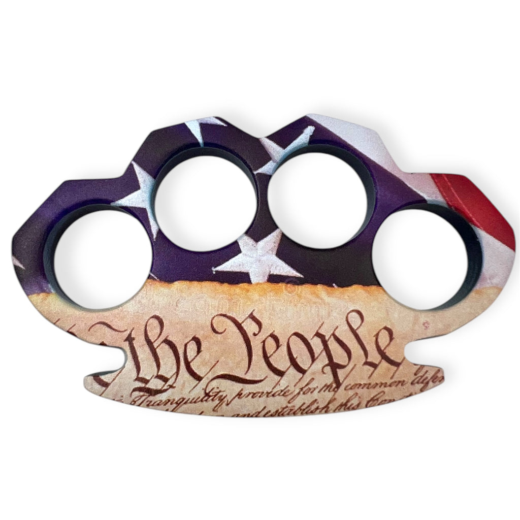 Paper Weight Navy Blue  Knuckle We The People 2 Side Desing