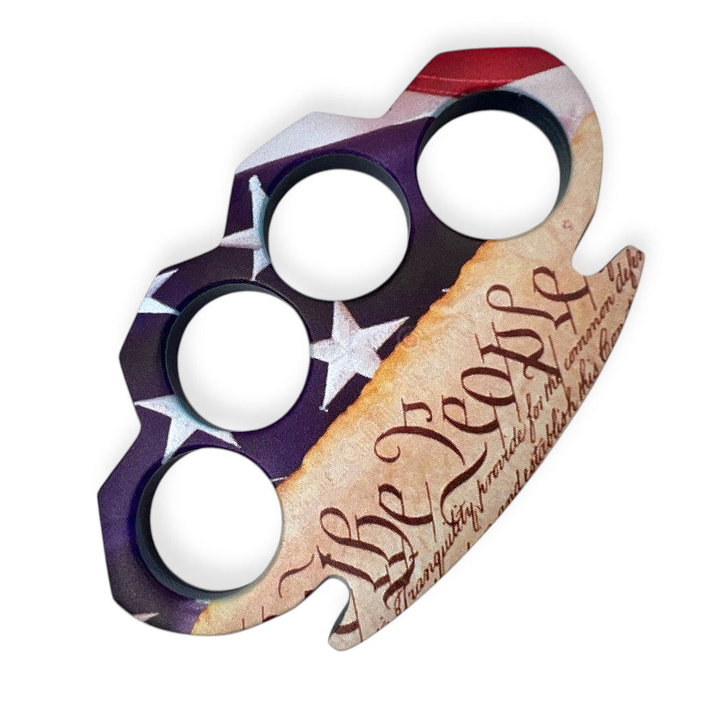 Paper Weight Navy Blue  Knuckle We The People 2 Side Desing