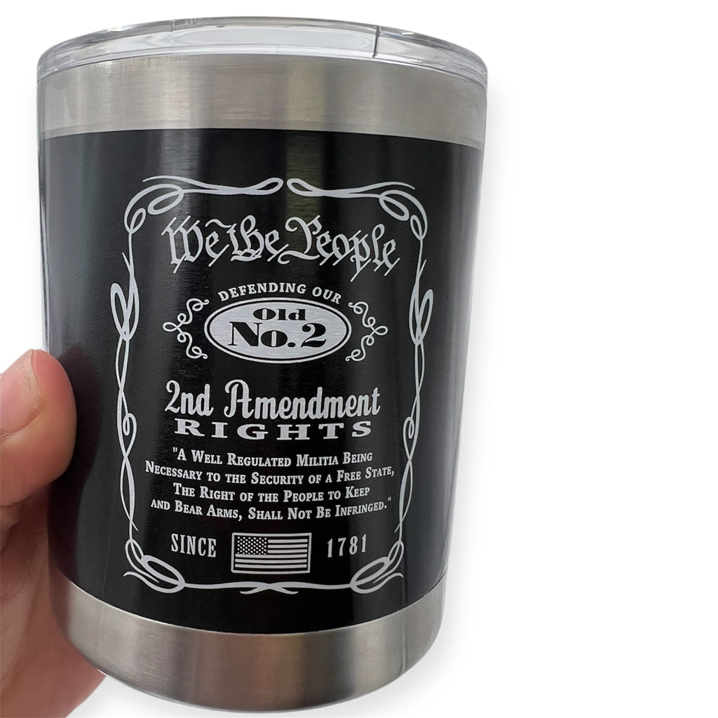 Tumbler 10 oz Stainless Steel, We The People Whiskey