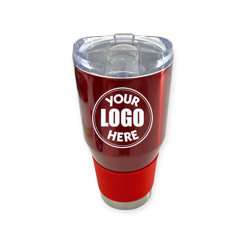 Coolie Lowball Tumbler Red Color 24 OZ Color Customized Logo