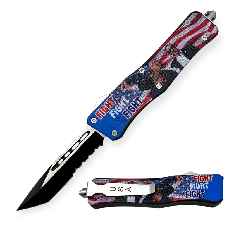 OTF Automatic Knife Finght Fight Fight  Tanto Blade