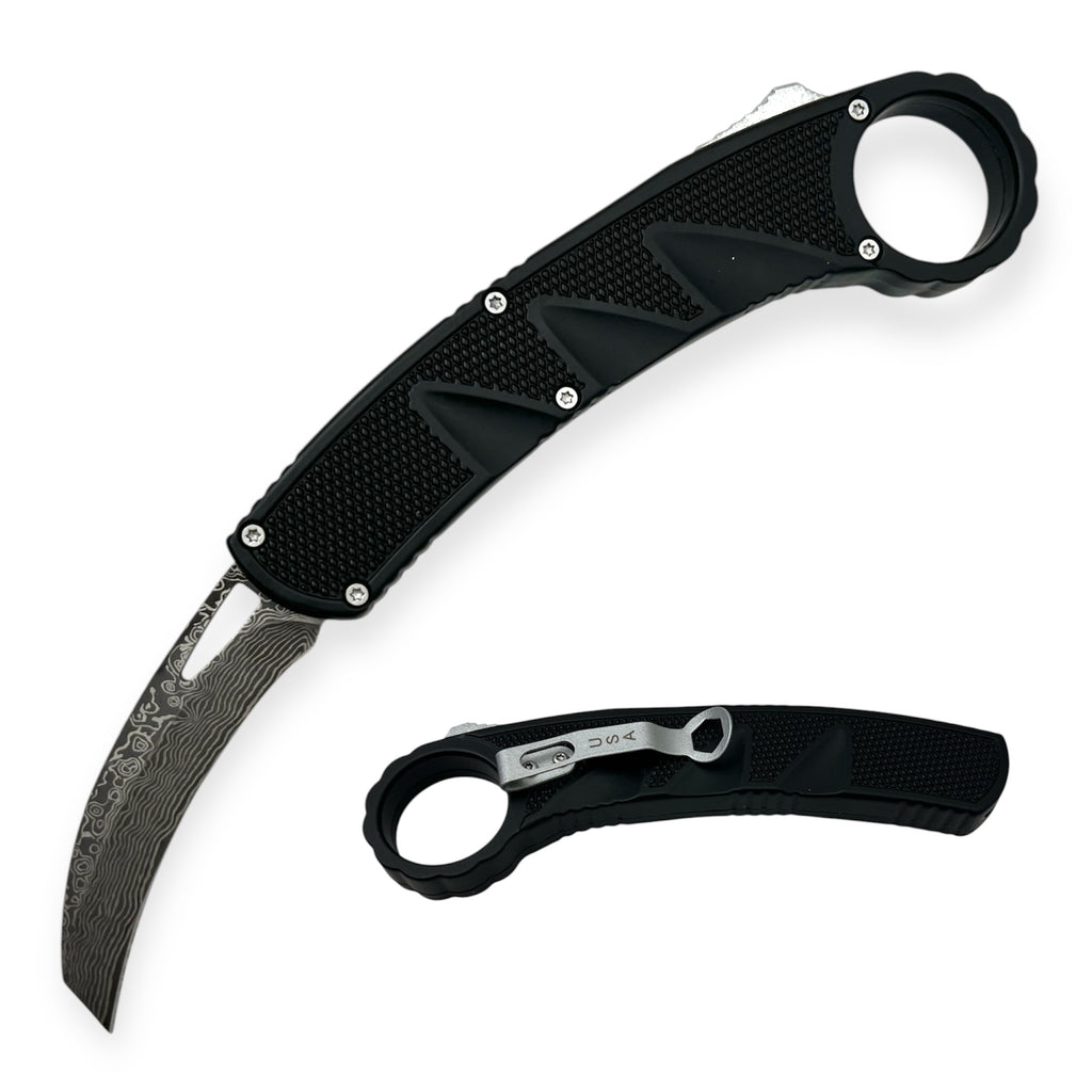 OTF Automatic Knife Karambit Black