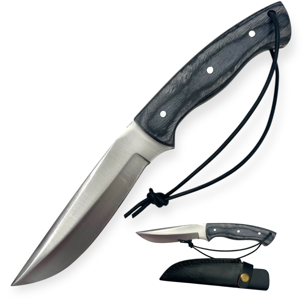 Red Deer®   Hunting Knife Black Wood Handle