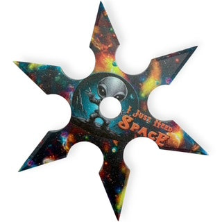 4 Inch 6 Point Throwing Star Ninja Shuriken 1 -Just Need Space