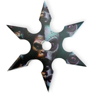 4 Inch 6 Point Throwing Star Ninja Shuriken 1 -Alien Bigfoot Conspiracy
