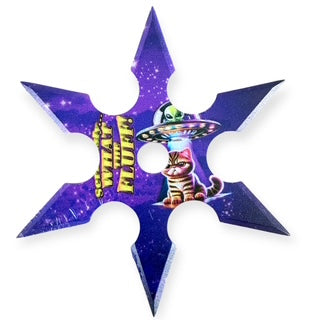 4 Inch 6 Point Throwing Star Ninja Shuriken 1 -Seriously Waht The Fluff
