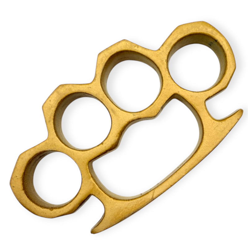 4.5 Inch Long Metal Knuckle Duster Gold