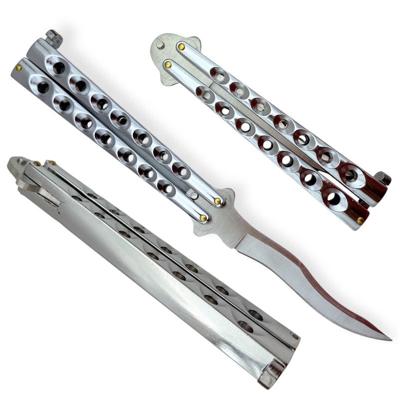 Kriss Blade Butterfly Knife (Silver)Made in Taiwan