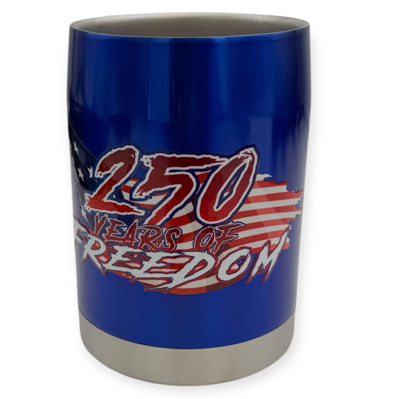 Coolie Lowball Tumbler Royal Blue 250 Years Of Freedom