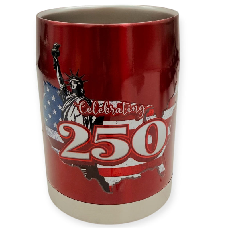 Coolie Lowball Tumbler Red Color Celebrating 250