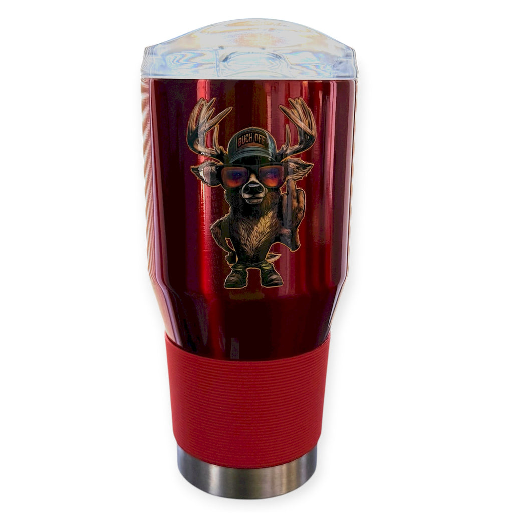 Coolie  Tumbler Red Color 24 OZ Color Customized F Deer