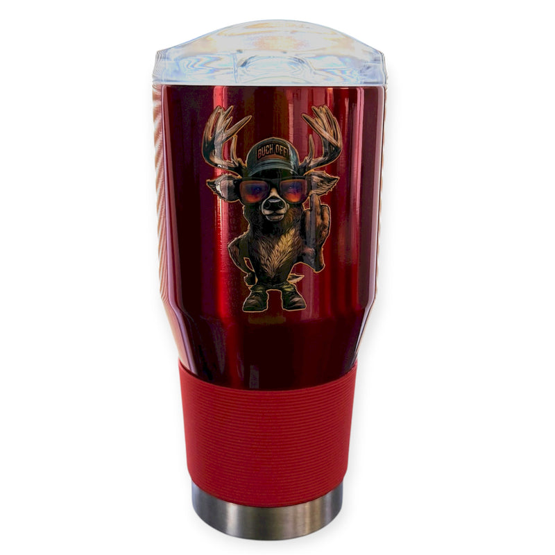 Coolie  Tumbler Red Color 24 OZ Color Customized F Deer