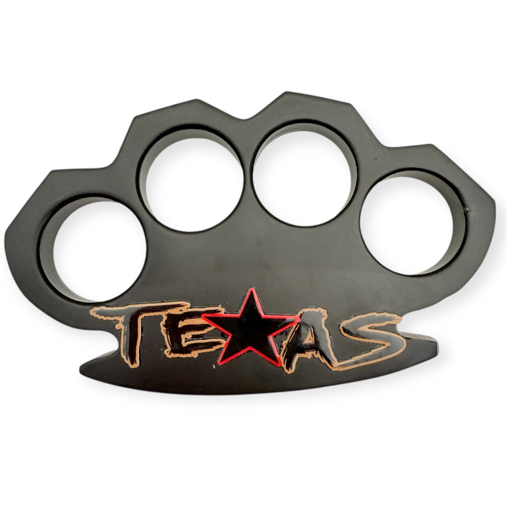 Black Brass Knuckle Duster Paper Weight